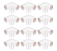 NULYLU 20 Pcs PVC 3 Way Hose Connectors White Water Pipe Fittings Easy to Install Three Interface Joint Adapters for Home Replacement and Garden Use