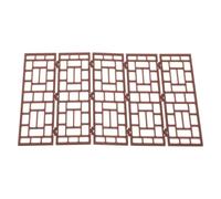 NULYLU :20 Scale Mini Folding Screen Dollhouse Room Divider with Vintage Chinese Style, Plastic Material, Sturdy Beauty and Décor Accent for Bookshelf Displays and Dollhouse Living Room