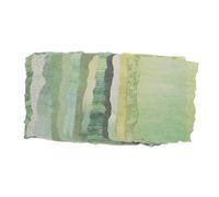 NULYLU 20 Sheets Green Embossed Craft Paper for Scrapbooking and Journal Decoration, Textured Decorative Paper with Ink-Dyed Gradients, Universal Adherence and Mess-Free Application