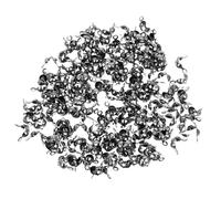 NULYLU 200pcs Black Iron Clamshell Crimp Beads Tips Knot Covers Offering Flexibility for Jewelry Making and DIY Beginners Accessories