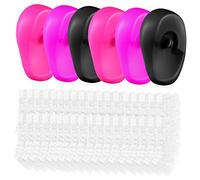 NULYLU 206pcs Ear Covers for Hair Dye Bathing Silicone Ear Protectors for Salon Use Disposable Shower Caps for Dyeing Hair Easy to Use Unisex