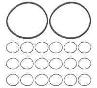 NULYLU 20pcs 2mm Square Cassette Recorder Belts Replacement Rubber Drive Belts for Cassette Player Repair, Mixed Sizes 75-100mm, Compatible with Tape Recorders and Dvd Drives