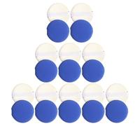 NULYLU 20pcs Blue Hydrophilic Non-latex Foundation Sponges Breathable and Expanding after Soaking Makeup Sponge Puff for Dry and Wet Use