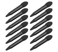 NULYLU 20pcs Double-ended Lip Mask Brush with Silicone Tips, Professional Makeup Tool for Even out Lipstick, Convenient to Carry Black Lip Balm Applicator for Skincare