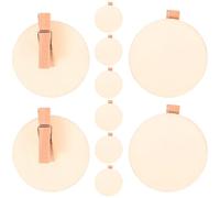 NULYLU 20pcs Mini Wood Clips DIY Craft Clips Sturdy Wood Material Delicate Creative Design Ornament Memo Holders for Crafters and Artists in Painting Crafting