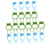 NULYLU 20Pcs Nosebleeds Stoppers Clips for Adults Portable Lightweight Nose Pinchers for Stop Nosebleeds Non-Skid Nasal Clips for Breathing Exercise and Lung Training Blue and Green