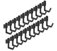 NULYLU 20pcs Pegboard Hooks Versatile Hooks and Strong Load Bearing Plastic Material, Simple Elegant Design for Study and Kitchen Organizing and Space Saving Storage Solutions