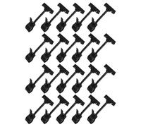 NULYLU 20pcs Rotatable Plastic Sign Clips with T-Shaped Design, Securely Holds Price Tags and Merchandise Signs, for Retail Store Shelves and Fruit Stands