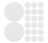 NULYLU 20pcs Round PC LED Downlight Diffuser Plates for Recessed Ceiling Light Fittings, White Sturdy Lighting Covers with Easy Installation for Interior Home Lights