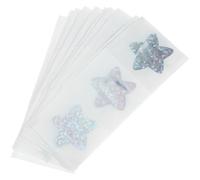 NULYLU 20pcs Star-Shaped Adhesive Bandages Glitter Cute Cartoon Designs PVC Wounds Protectors Patch Strong Adhesion Effective Wound Care First Aid Random Color