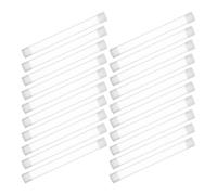 NULYLU 20pcs Thermometer Protective Containers 15x150mm Flat Tube Storage Cases for Safe Thermometer Organisation and Travel Protection