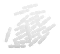 NULYLU 20pcs Windscreen Washer Hose Connectors Plastic Quick Connect Tube Fittings Secure Connection Even Spray Distribution White Car Wash Accessories