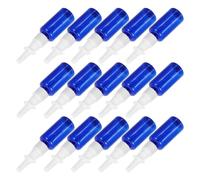 NULYLU 24pcs Blue Refillable Nasal Spray Bottles 30ml Pe Plastic Pump Atomizer with Plastic Cap for Accurate Dispensing, Easy Refill, for Travel and On-the-go Nose and Face Care