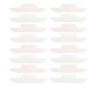 NULYLU 24pcs Disposable Collar Sweat Pads and Hat Liners Adhesive Neck Liner Pads with Curve Shape Design Ultra-thin Breathable Sweat Absorption for Men and Women Shirts and Hats