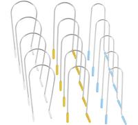 NULYLU 24pcs Hot Roller Clips Hair Curler Clip Set 1.9cm, 2.54cm, 3.81cm Heat Securing Pins Suitable for Women and Girls Hair Styling