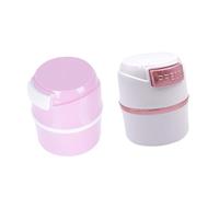 NULYLU 2Pcs Airtight Eyelash Extension Glue Storage Containers Press-seal Lash Glue Jars with Material for Freshness Preservation Portable Eyelash Extension Accessories for Salon and Home