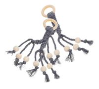 NULYLU 2pcs Banana Hanging Hooks Fruit Hanger Handwoven Cotton Rope with Wooden Beads Keeps Fruit and Vegetables Fresh Good Air Circulation Under The Kitchen Cabinet