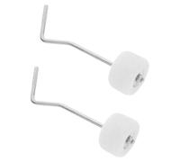 NULYLU 2pcs Bass Drum Pedal Beaters Handle and Felt Hammers Percussion Instrument Accessories for Drummers for Music Styles