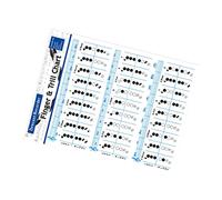 NULYLU 2pcs Bass Recorder Chord Chart Finger Practice Guide Coated Essential for Beginners Clarinet and Flute Chord Diagrams
