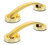 NULYLU 2pcs Bathroom Grab Bars with Strong Suction Cups, Self-Adhesive Plastic Shower Grab Rails for Seniors and Pregnant Women, Stable Materials with Sleek Modern Design for Home