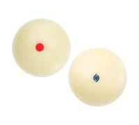 NULYLU 2pcs Billiard White Balls Pool Balls Resin Wear-resistant Replaceable Training Aid for Players at Skill Levels in Game Rooms Assorted style