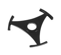 NULYLU 2pcs Black Triangle Vinyl Record Player Spindle Adapter with Compact Design and Compatibility, Hardwearing Plastic Material, for Music on The Go and Dj Parties