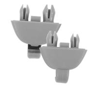 NULYLU 2pcs Car Sun Visor Fixing Clips with Hook Brackets for Secure Visor Hold Easy to Install Automotive Accessories for Gray