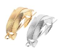 NULYLU 2pcs Classical Hair Clips Retro Hairpins Leaf Shape Alloy Hairpins Easy to Take off Hold Curly Hair Women Romantic Fashion Gift for Female Friends and Families