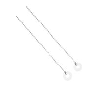 NULYLU 2pcs Cymbal Sizzle Chains Silver Musical Instrument Accessories for Jazz Drums and Drum Kits Cymbal Enhancements for Rides and Crashes