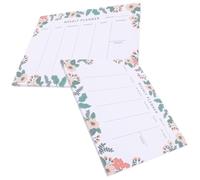 NULYLU 2pcs Desk Weekly Planner Notepad with Easy to Write and Easy to Store Paper Sheets, Daily to Do List and Meal Planning Pad for Organising Work and Home Tasks