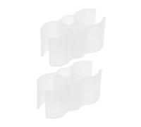 NULYLU 2pcs Double Pipe Clip Broom-Dustpan Securing Set Mop Holder for Efficient Cleaning Versatile Compatibility Dustpans and Brooms