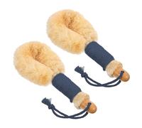 NULYLU 2pcs Dry Skin Body Brush Natural Fiber Shower Exfoliating Scrubber with Cotton Rope for Improving Skin Texture at Home During Travel