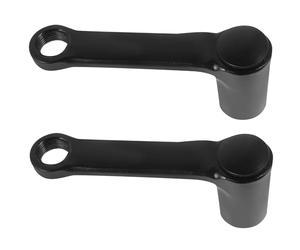 NULYLU 2pcs Extended Pedal Foot Lever Crank Arm Metal Aluminum Alloy Versatile Compatibility Easy Installation Black for Bicycle Cycling Replacing Worn-out Parts