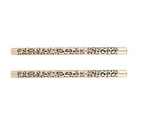 NULYLU 2pcs Eyebrow Pencil with Brush Natural Brown Color Dual-ended Design for Precise Brow Styling Portable Compact Makeup Tool with Stylish Leopard Pattern Cover Suitable for