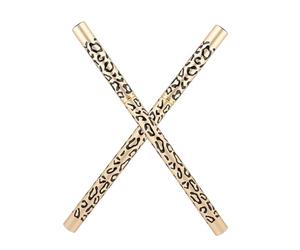 NULYLU 2pcs Eyebrow Pencil with Brush Natural Brown Color Dual-ended Design for Precise Brow Styling Portable Compact Makeup Tool with Stylish Leopard Pattern Cover Suitable for
