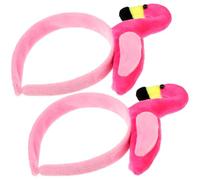 NULYLU 2pcs Flamingo Headband Hair Accessories Creative Costume Accessory Unique Decorative Style Popular Seasonal Party Hawaiian Party