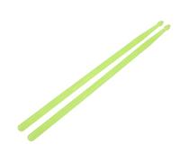 NULYLU 2pcs Fluorescent Drumsticks Nylon Material Glowing Green Color for Drummers Marching Bands and Acoustic Kits for Beginners