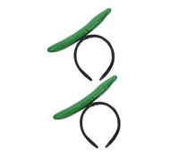 NULYLU 2pcs Green Vegetable Headband Faux Veggies Cabbage Hair Clips for Halloween Party Wedding