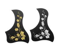 NULYLU 2pcs Guitar Pickguards for Acoustic Guitar Protective Scratch Plate Impact Protection and Silver