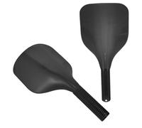 NULYLU 2Pcs Hairdressing Face Mask Protective Shield with Handle for Haircut Hair Dye and Oil Treatment Splash Guard Reusable Black Cover for Salon and Home Hair Care