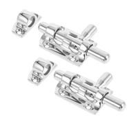NULYLU 2pcs Heavy Duty Stainless Steel Sliding Bolt Door Locks with Screws, Portable Barrel Bolt Latch for Marine Boat Doors, Easy Installation Slide Lock for Window and Hatch