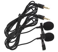 NULYLU 2pcs High Sensitivity Lapel Microphone for Interviews Recording Vlogging Clip Mic for Smartphones Laptops Cameras Omnidirectional Design for Sound