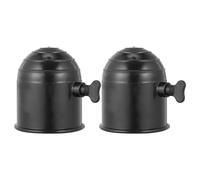 NULYLU 2pcs Hitch Cover Towball Protector Caps for Trailer Hitch Ball Coupler Waterproof Tear-resistant Plastic Covers for Rvs and Trailers