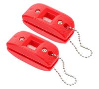 NULYLU 2pcs Ice Skate Blade Sharpener Figure Skate Sharpener Tool Sand Stone Red and Figure Skating