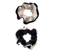 NULYLU 2pcs Leather Hair Bands Color Matching Hair Ropes Easy to Put and Take without Damage Your Female Friends Girlfriend Water Park Amusement Park