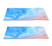 NULYLU 2pcs Light Fixture Cover PVC Ceiling Light Shades Reusable Easy to Install Elegant Sophisticated Decorative Covers for Classroom