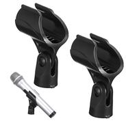 NULYLU 2pcs Microphone Stand Clip Mic Clip for Stand Microphone Holder Accessories