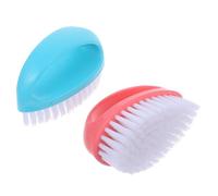 NULYLU 2pcs Nail Cleaning Brush Home Nail Tools 3.93x2.75x1.97in Comfortable to Use Not Easy to Deform Exquisitely Crafted for Travel and Outdoor Use