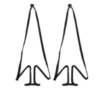 NULYLU 2pcs Neck Microphone Holder Mic Clamp Adjustable Hanging Mic Portable Design Black Plastic Metal Stable Hands-free Stand for Stage Setup on The Go Performances