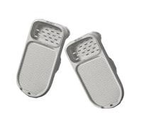 NULYLU 2pcs Non-slip Washboard with Soap Holder Thickened Laundry Board for Hand Washing Clothes Portable Design for Home and Travel Ergonomic Japanese Craftsmanship Grey